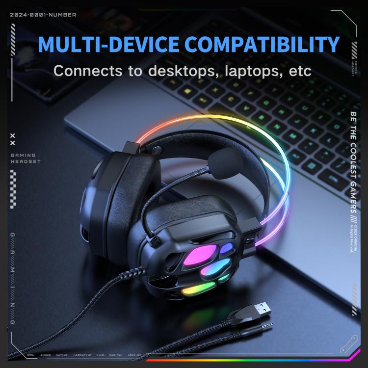 ONIKUMA X89 RGB Wired Earphone with Microphone — view 6