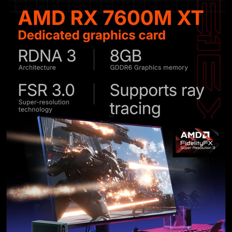 ONE-NETBOOK ONEXGPU Lite AMD Radeon RX 7600M XT 8GB Pocket Graphics Card Dock — view 7