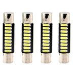 4pcs ST6-4014-9SMD 29mm B6 LED Car Make-up Mirror Light Reading Lamp