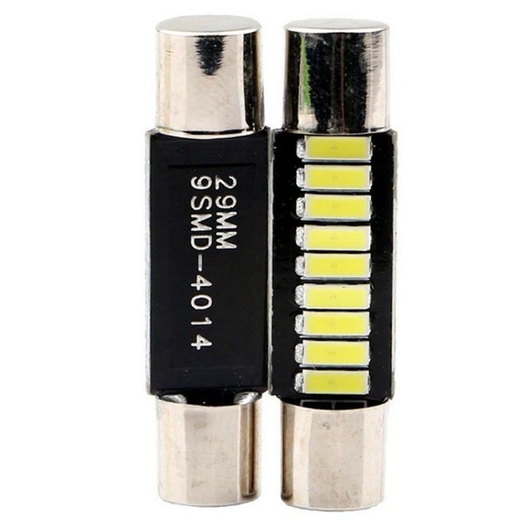 4pcs ST6-4014-9SMD 29mm B6 LED Car Make-up Mirror Light Reading Lamp