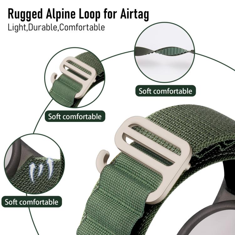 xDfind Silver Buckle Loop Nylon Band Style Anti-lost Tracker Protective Cover