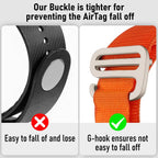 xDfind Silver Buckle Loop Nylon Band Style Anti-lost Tracker Protective Cover