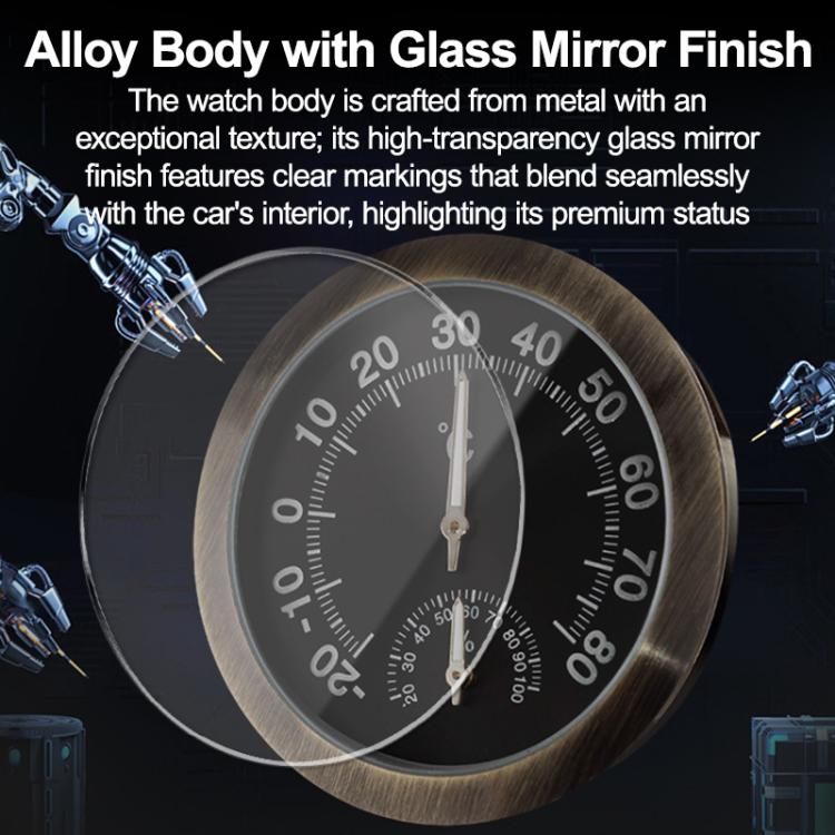 High-precision Pointer-type Luminous Car Thermometer Hygrometer