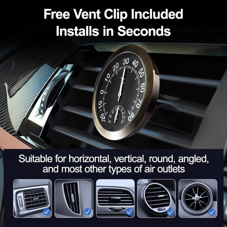 High-precision Pointer-type Luminous Car Thermometer Hygrometer