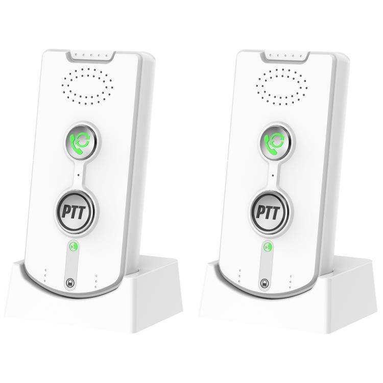 2pcs H8S-2 Wireless Two-way Indoor Voice Pager — White