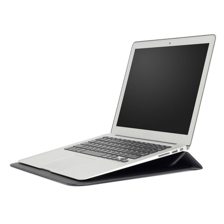 PU Leather Ultra-thin Envelope Bag Laptop Bag with Stand Function