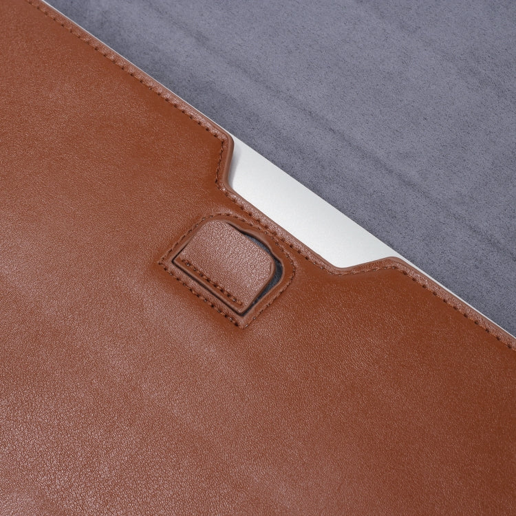 PU Leather Ultra-thin Envelope Bag Laptop Bag with Stand Function
