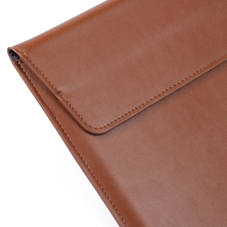 PU Leather Ultra-thin Envelope Bag Laptop Bag with Stand Function
