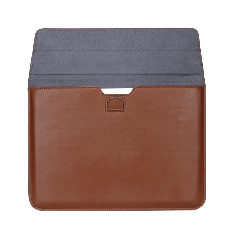 PU Leather Ultra-thin Envelope Bag Laptop Bag with Stand Function