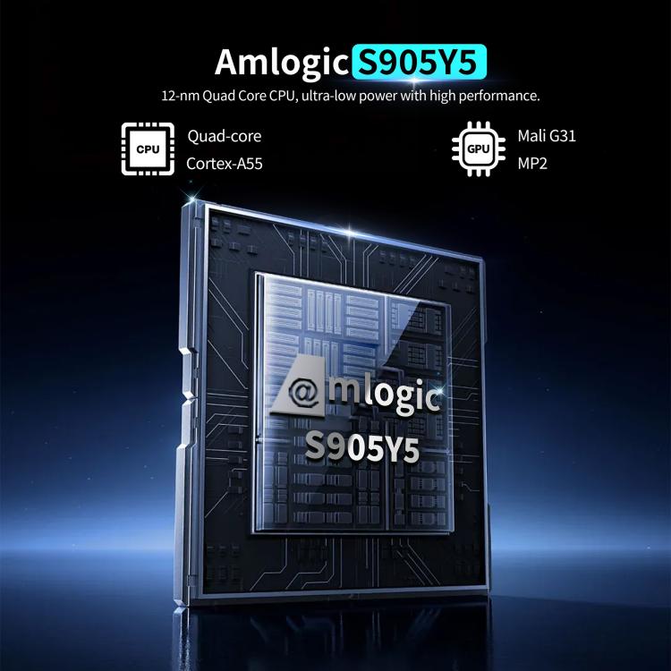 X96 NEX 4K Android 14 Smart TV Box with Remote Control, Amlogic S905Y5 Quad Core