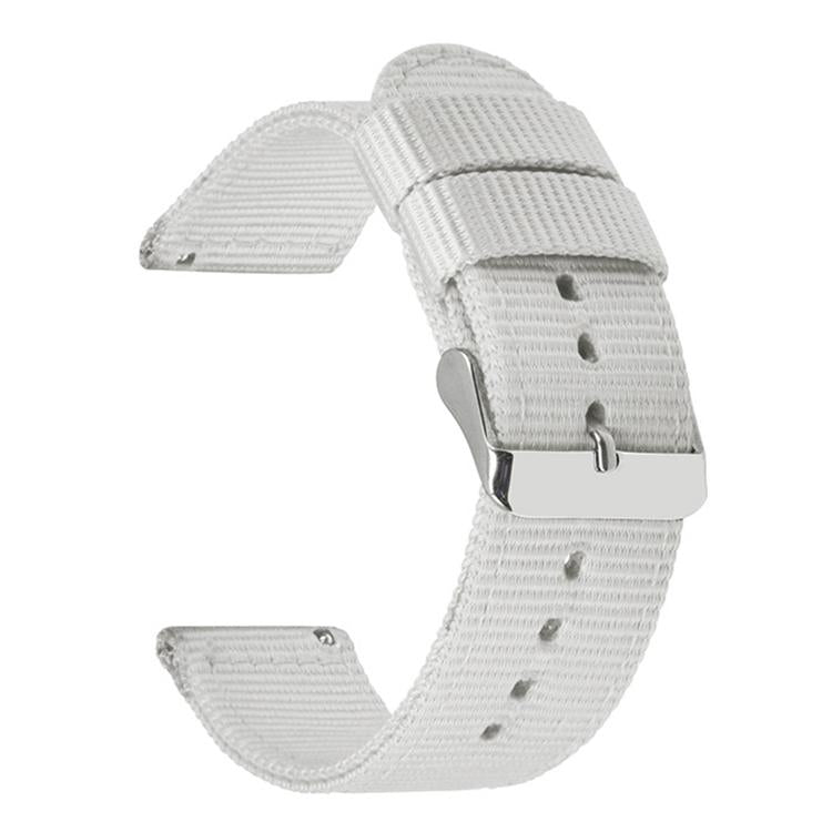 Stainless Steel Pin Buckle Solid Color Nylon Canvas Watch Band