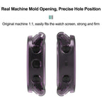 Half Coverage Hollow TPU Watch Protective Cover — Transparent Purple