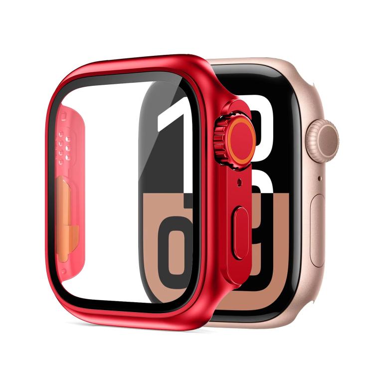 xDfind Change to Ultra 49mm Tempered Glass Film Integrated PC Watch Cover — Transparent+Orange