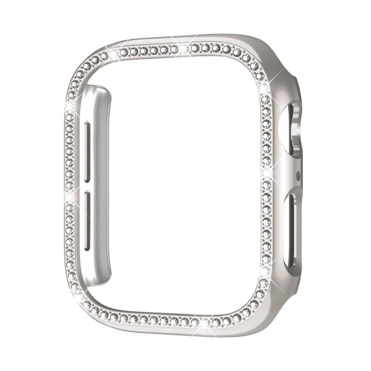 xDfind Single Row Diamond Hollow PC Watch Cover — Rose Gold