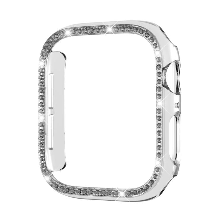 xDfind Single Row Diamond Hollow PC Watch Cover — Blue