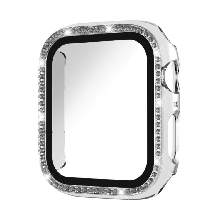 xDfind Single Row Diamond Tempered Glass Film Integrated PC Watch Case