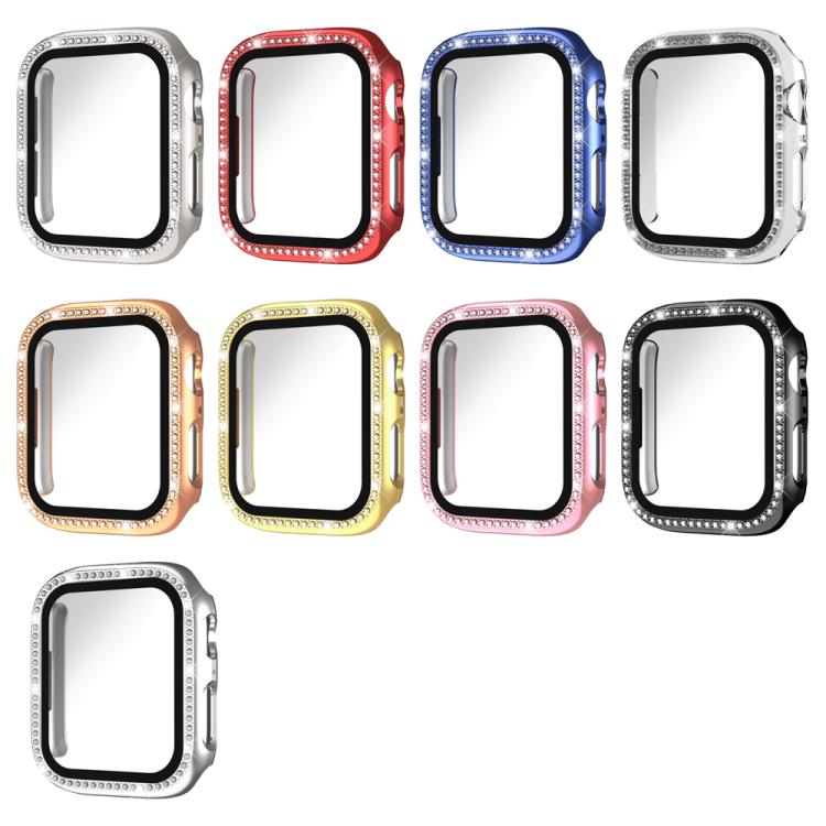 xDfind Single Row Diamond Tempered Glass Film Integrated PC Watch Case
