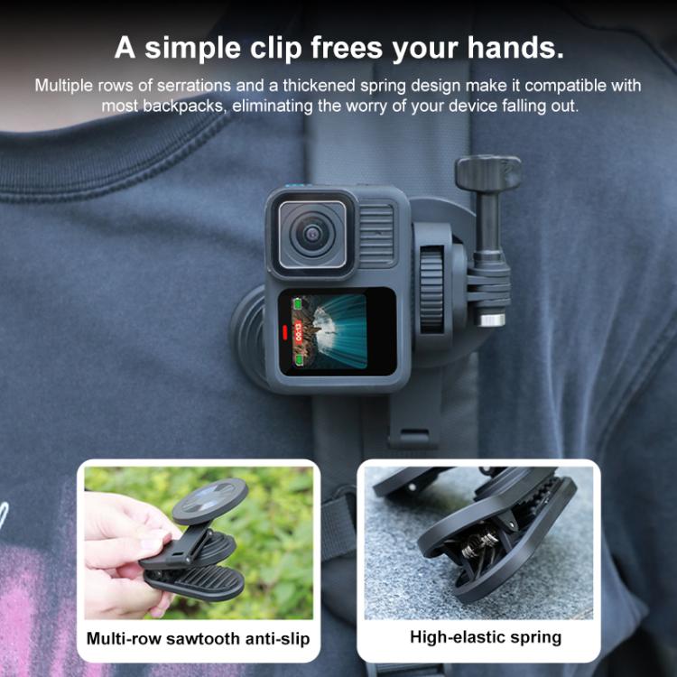 RUIGPRO Magnetic Backpack Clip Mount for Phone & Camera — view 7
