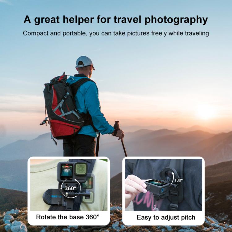 RUIGPRO Magnetic Backpack Clip Mount for Phone & Camera — view 9
