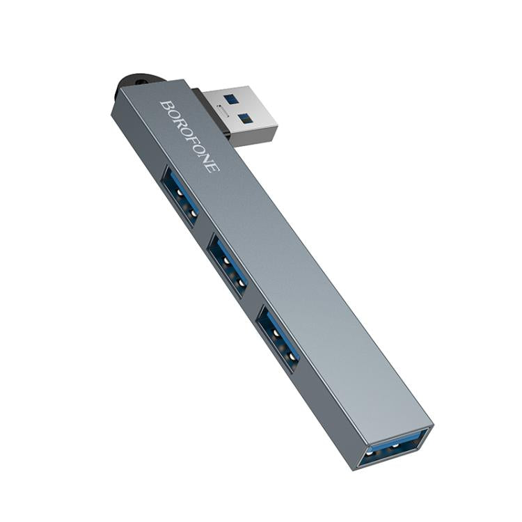 Borofone FH1 Multi-function 4 in 1 USB to USB 2.0 x 3 and USB 3.0 HUB Adapter