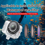 For Insta360 GO Ultra JSR Diving Filter for Waterproof Case — 8 in 1 ND CPL UV Mixed