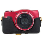 Retro Leather Full Body Camera Cover Bag with Strap