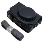 Retro Leather Full Body Camera Cover Bag with Strap — For Canon PowerShot SX710 HS / SX700 HS