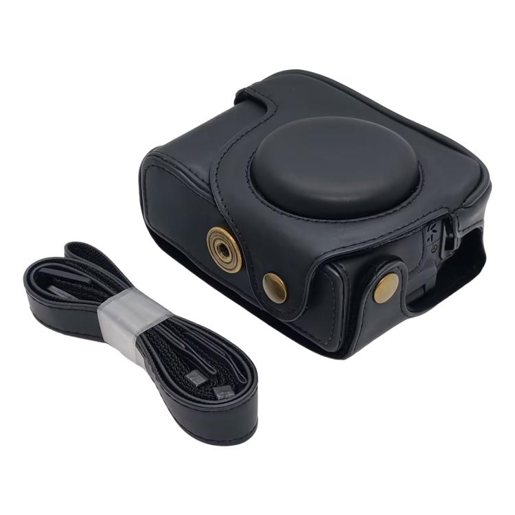 Retro Leather Full Body Camera Cover Bag with Strap — view 7