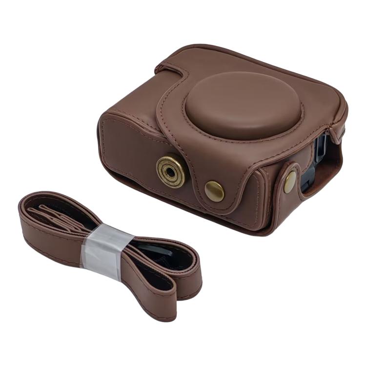 Retro Leather Full Body Camera Cover Bag with Strap — view 8