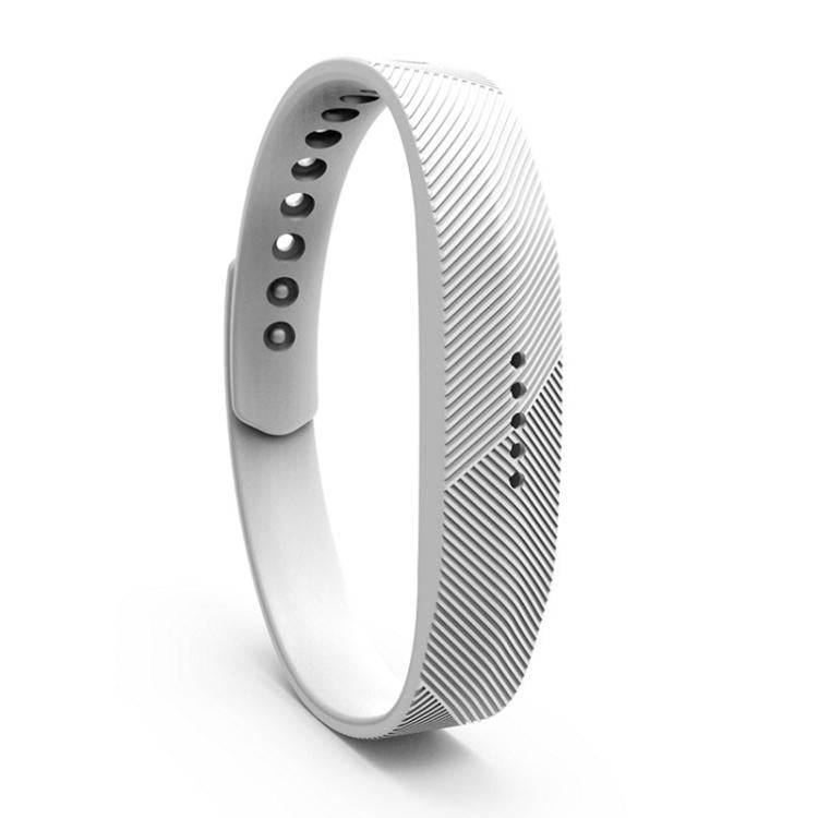 For Fitbit Flex 2 xDfind Translucent Film Metal Buckle Silicone Watch Band