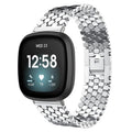 xDfind Fish Scale Texture Metal Watch Band