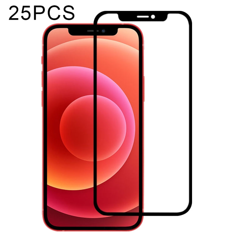 25 PCS Full Glue Full Screen Tempered Glass Film