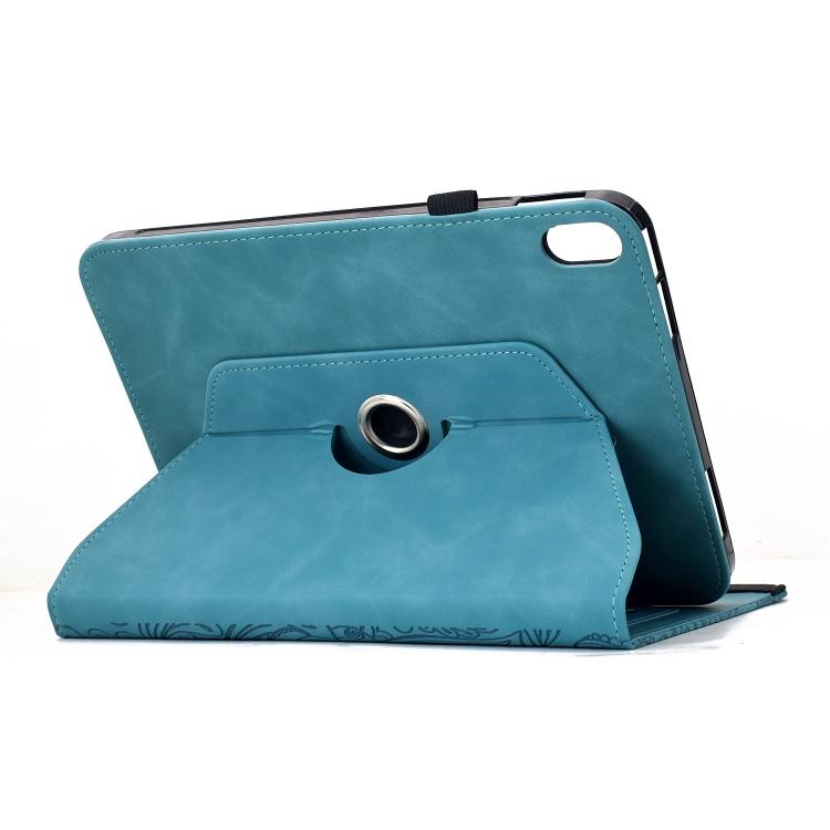Rotatable Mandala Embossed Smart Leather Tablet Case