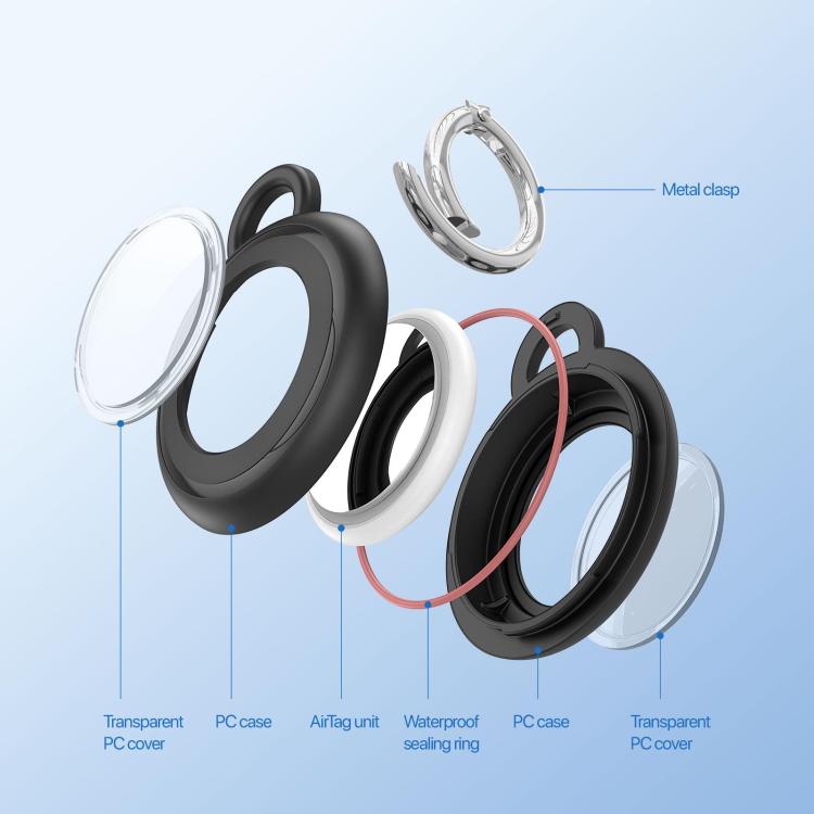 4pcs DUX DUCIS PC Keychain Locator Waterproof Protective Case
