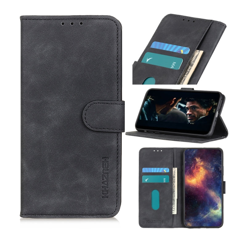 KHAZNEH Retro Texture PU + TPU Horizontal Flip Leather Case with Holder & Card Slots & Wallet, For Alcatel 3X 2020
