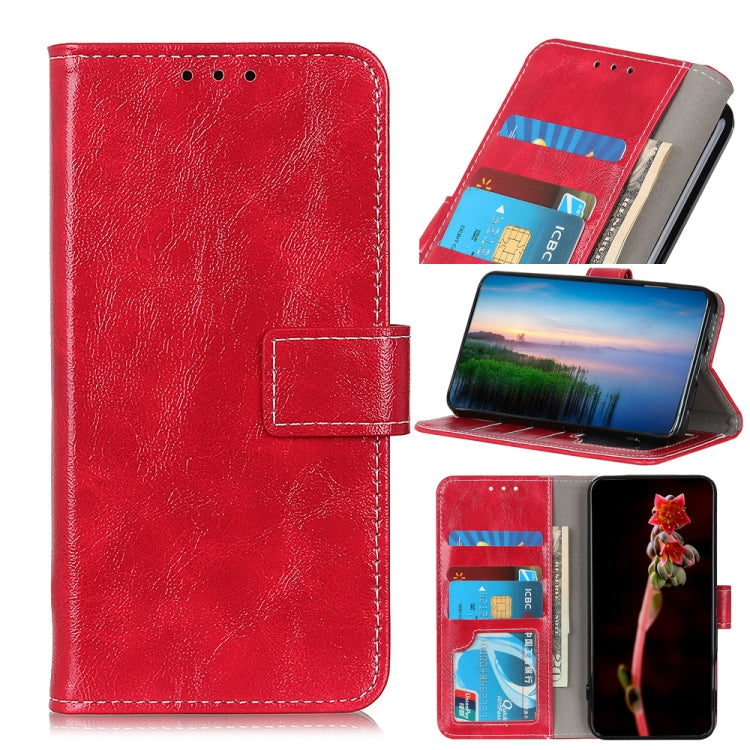 Retro Crazy Horse Texture Horizontal Flip Leather Case with Holder & Card Slots & Photo Frame & Wallet, For Alcatel 3X 2020