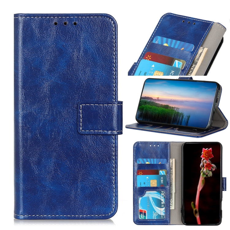Retro Crazy Horse Texture Horizontal Flip Leather Case with Holder & Card Slots & Photo Frame & Wallet, For Alcatel 3X 2020