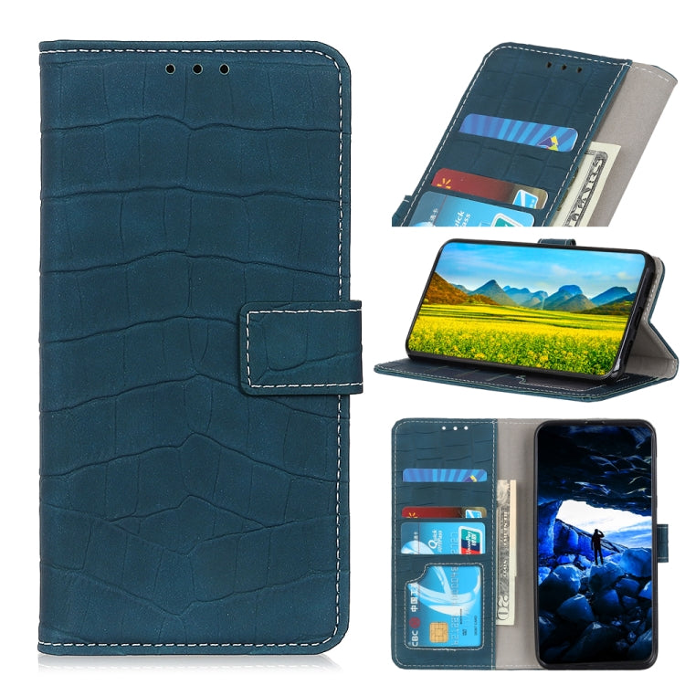 Magnetic Crocodile Texture Horizontal Flip Leather Case with Holder & Card Slots & Wallet, For Alcatel 3X 2020