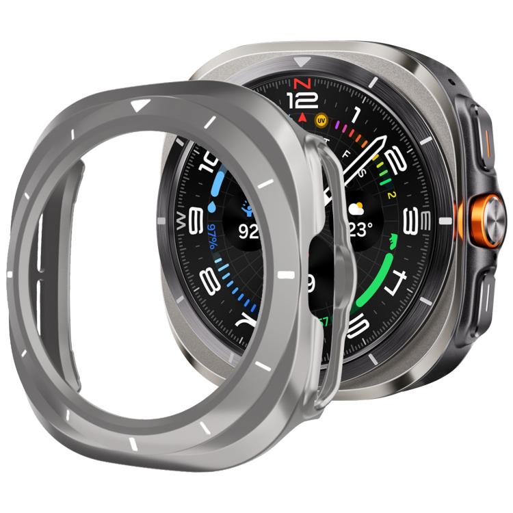 xDfind Scale Frame PC Hollow Watch Cover — Titanium Gold + White