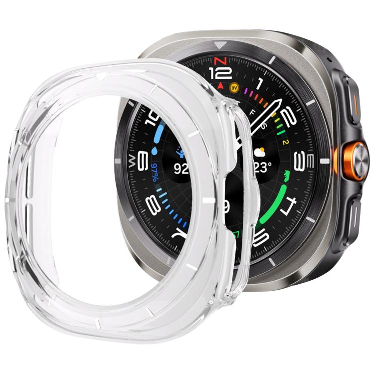 xDfind Scale Frame PC Hollow Watch Cover — Transparent + White