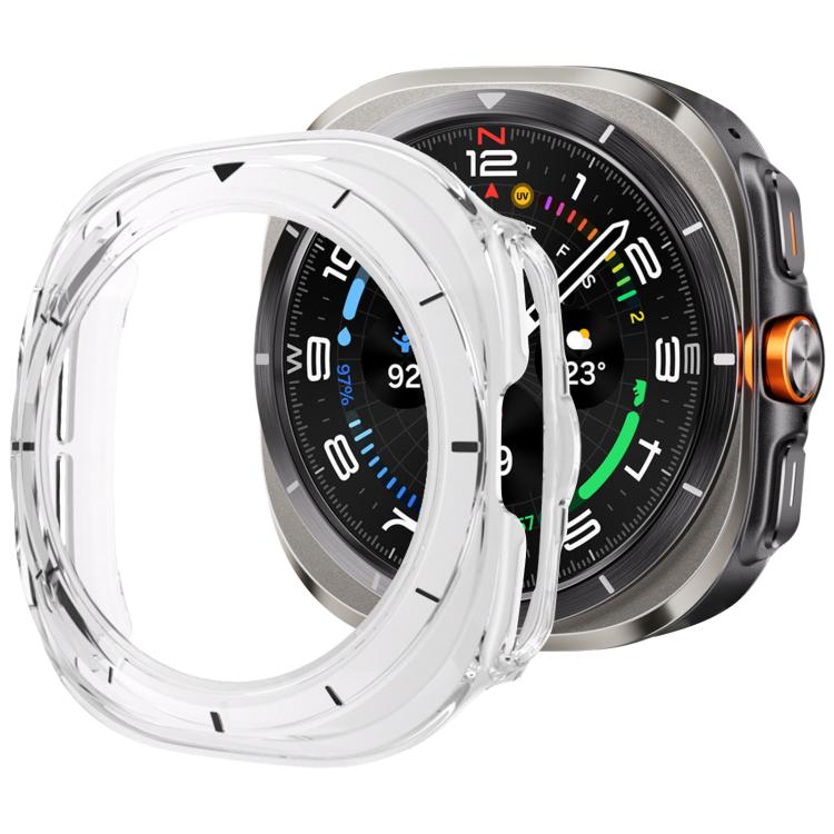 xDfind Scale Frame PC Hollow Watch Cover — Transparent + Black