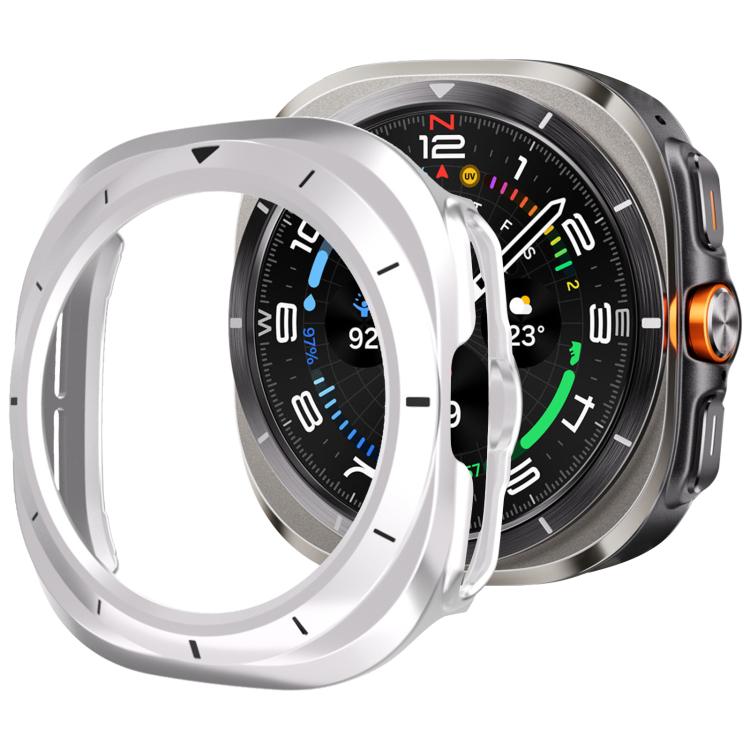xDfind Scale Frame PC Hollow Watch Cover — Silver + Black