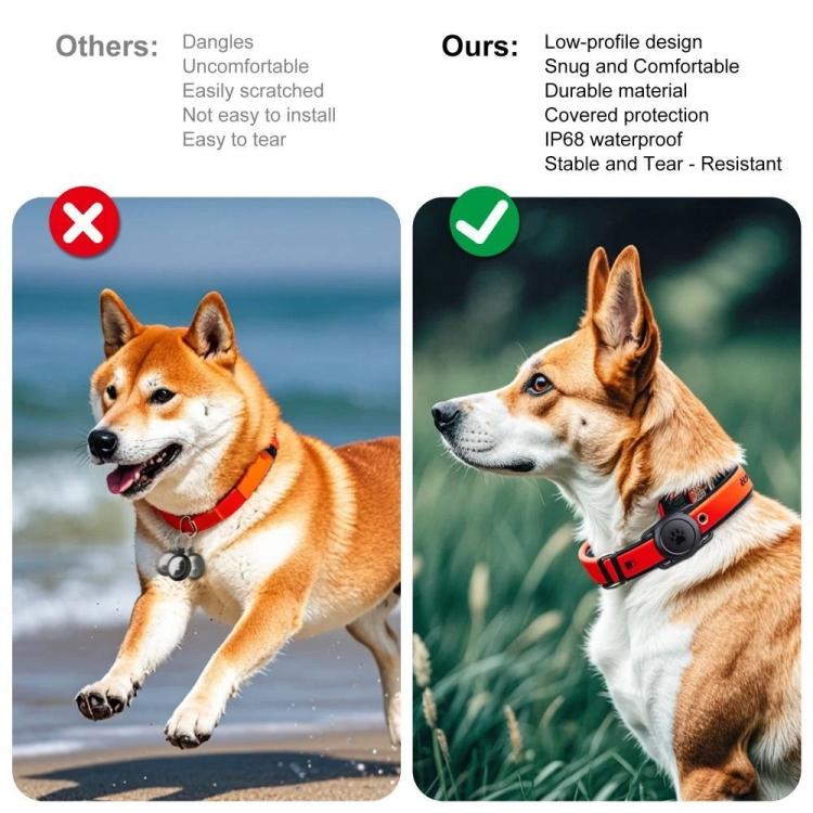 xDfind Silicone Pet Collar Tracker Transparent PC Cover