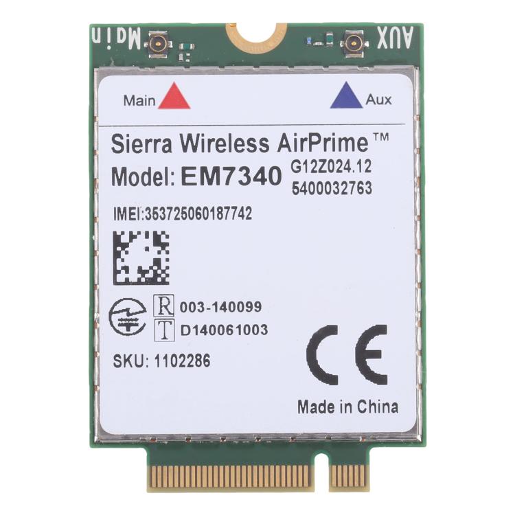 EM7340 4G WWAN LTE/HSPA+ M.2 Wireless Module For M.2 Machine, Not Support HP/Lenovo Laptops