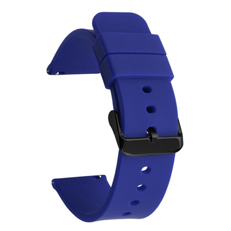 xDfind Stainless Steel Black Pin Buckle Solid Color Silicone Waterproof Watch Band
