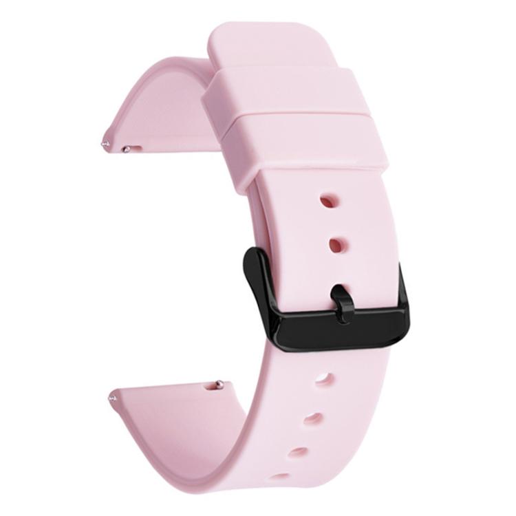xDfind Stainless Steel Black Pin Buckle Solid Color Silicone Waterproof Watch Band