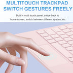 Touch Pad Bluetooth Keyboard Leather Tablet Cover
