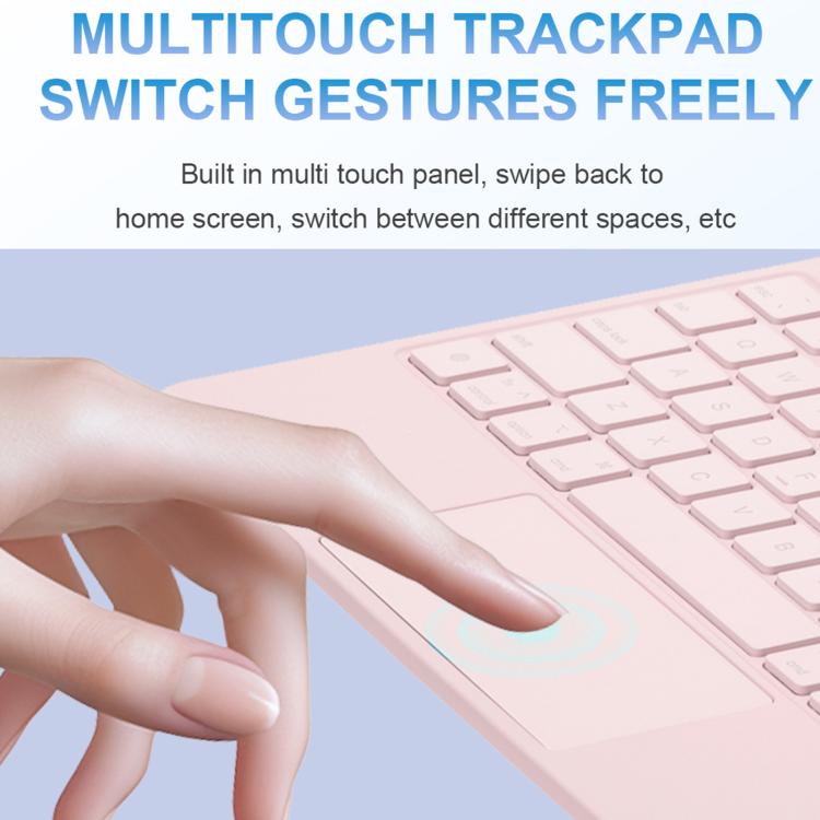 Touch Pad Bluetooth Keyboard Leather Tablet Cover