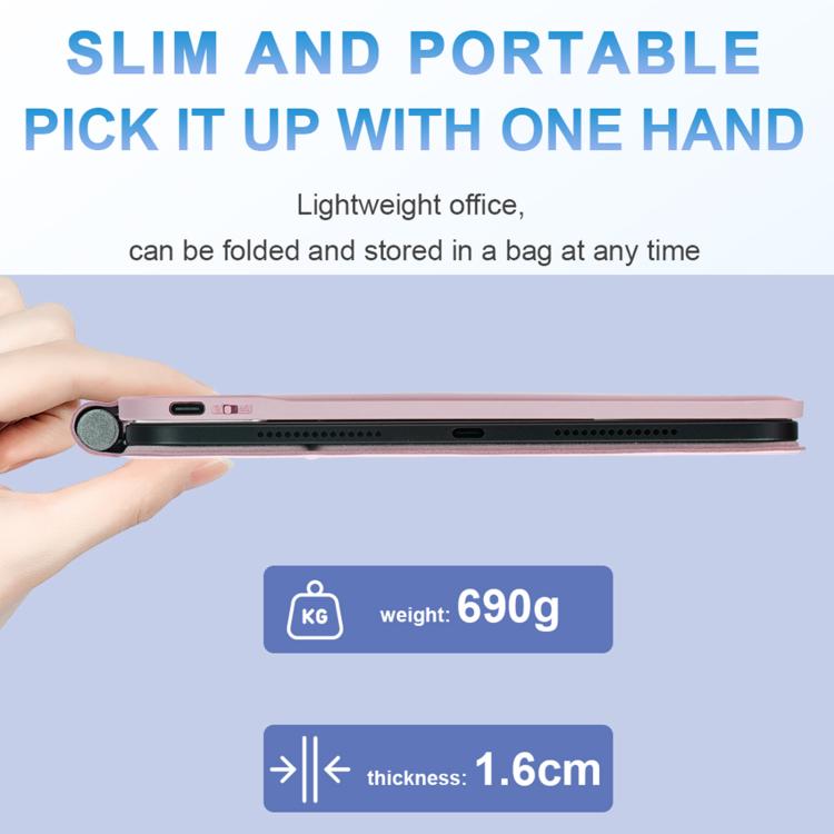 Touch Pad Bluetooth Keyboard Leather Tablet Cover