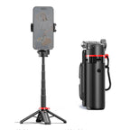 F07 410mm Mini Portable Wireless Remote Control Quadrapod Selfie Stick